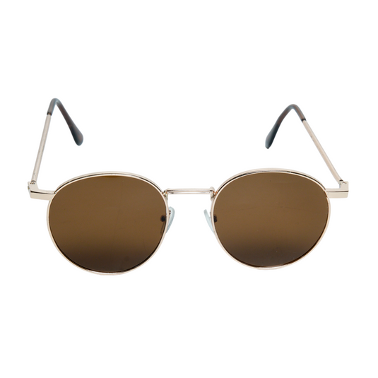 Chokore Vinatge Round Sunglasses (Brown)