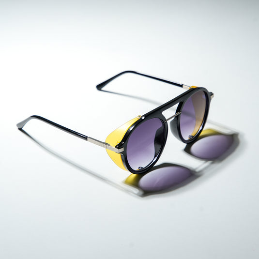 Chokore Chic Polaroid Round Sunglasses (Blue)