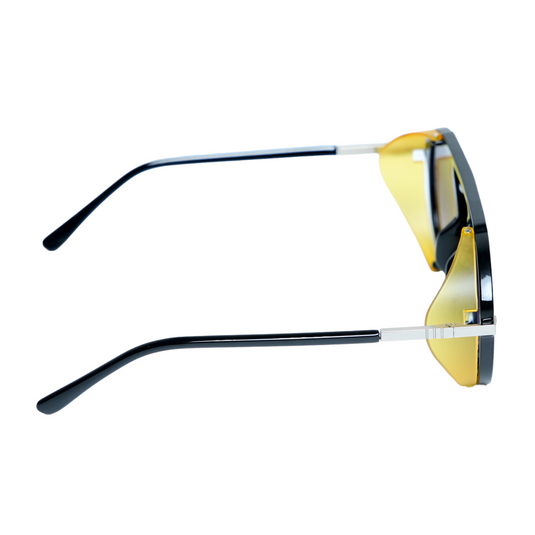 Chokore Chic Polaroid Round Sunglasses (Blue)