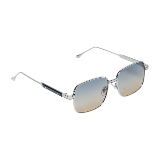 Chokore Rectangular Ombre Sunglasses (Teal & Gold)