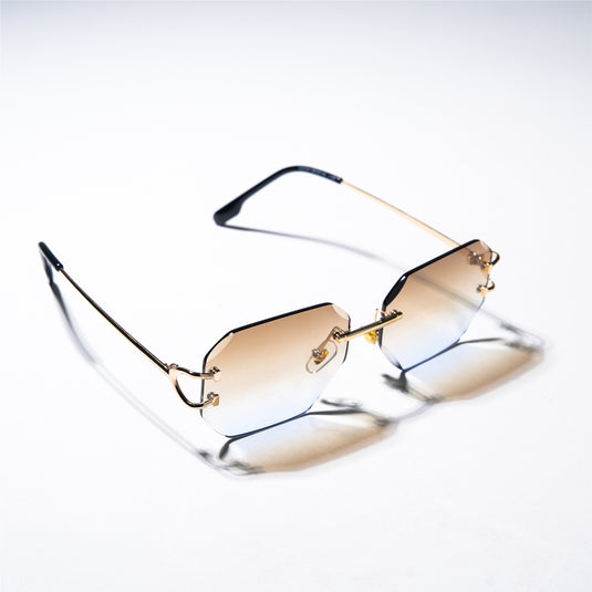 Chokore Polarix Rimless Sunglasses (Brown)