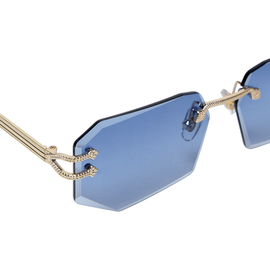 Chokore UV Edge Pro Rimless Sunglasses (Blue)