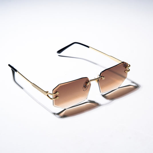 ChokoreUltra Protection Rimless Sunglasses (Brown)