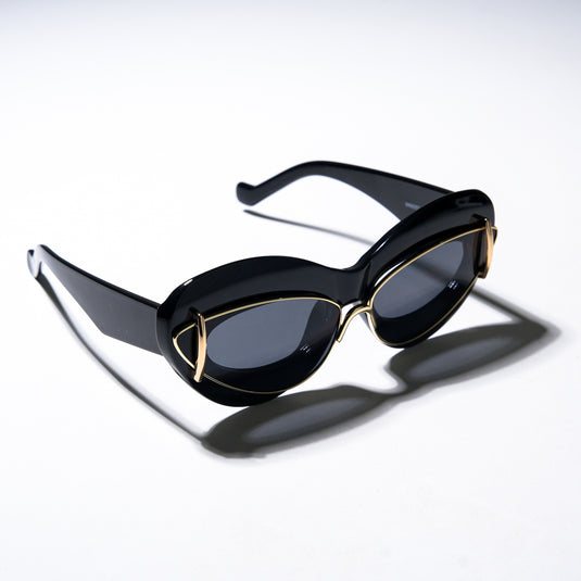 Chokore Urban Flare Cat - Eye Sunglasses (Black)