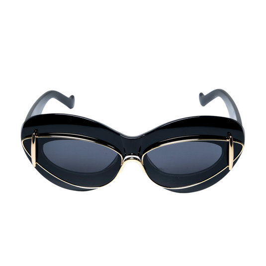 Chokore Urban Flare Cat - Eye Sunglasses (Black)