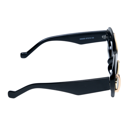 Chokore Urban Flare Cat - Eye Sunglasses (Black)