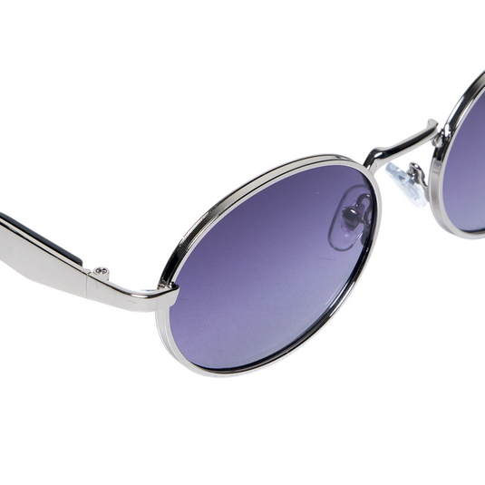 Chokore Pure Shield Round Frame Sunglasses (Blue)