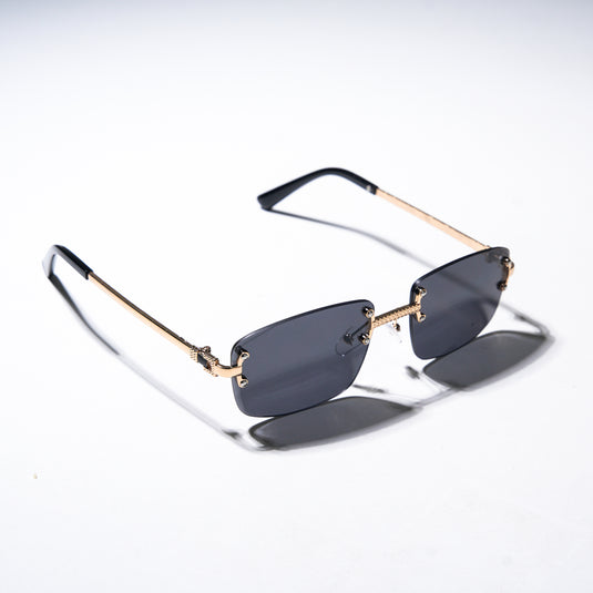 Chokore Chokore Eclipse Edge Rimless Sunglasses (Golden & Black)