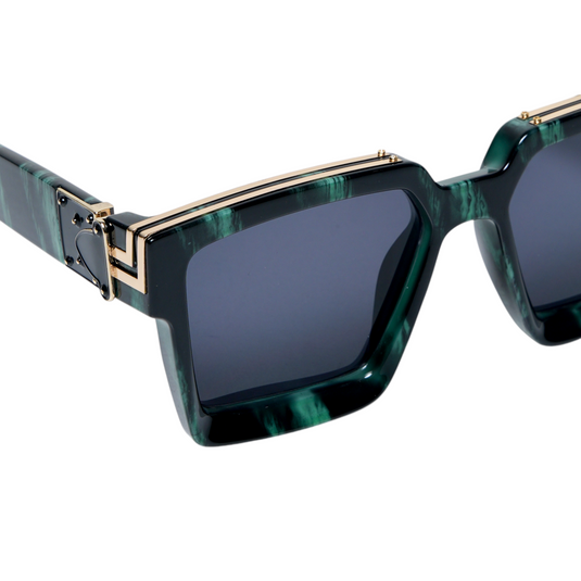 Chokore Clarity X Bold Sunglasses (Black & Green)