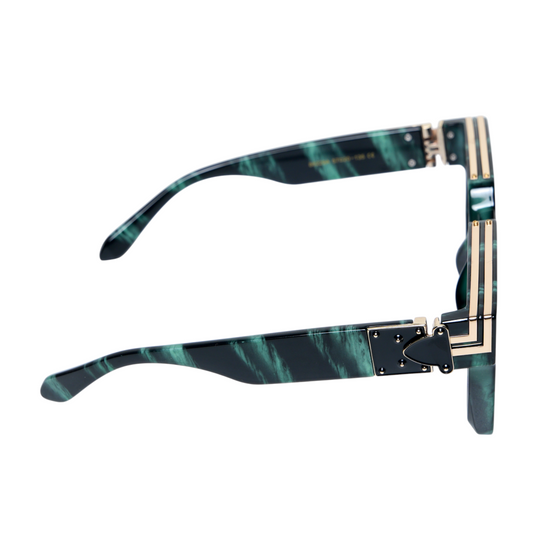 Chokore Clarity X Bold Sunglasses (Black & Green)