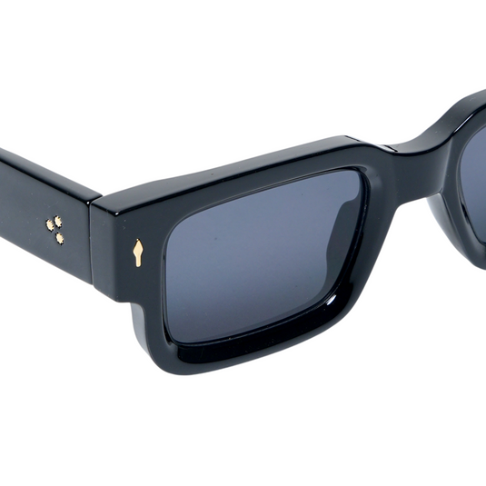 Chokore Classic Rectangular Fit UV Sunglasses (Black)