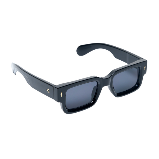 Chokore Classic Rectangular Fit UV Sunglasses (Black)