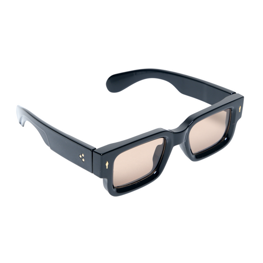 Chokore Classic Rectangular Fit UV Sunglasses (Black& Brown)