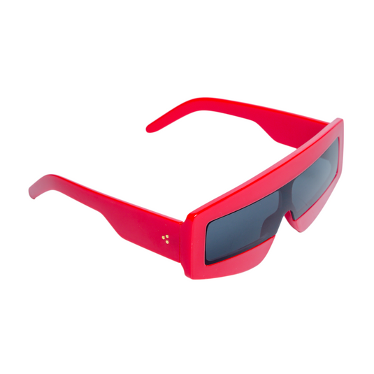 Chokore Bold Edge Trendsetter Sunglasses (Red & Black)