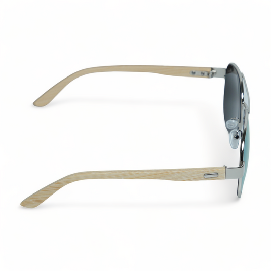Chokore Bamboo Wood Pilot Sunglasses (Blue)