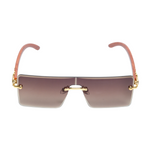 Chokore Chokore Irregular Sunglasses with UV 400 Protection (Black) Chokore Rimless Leopard Square Sunglasses (Brown)