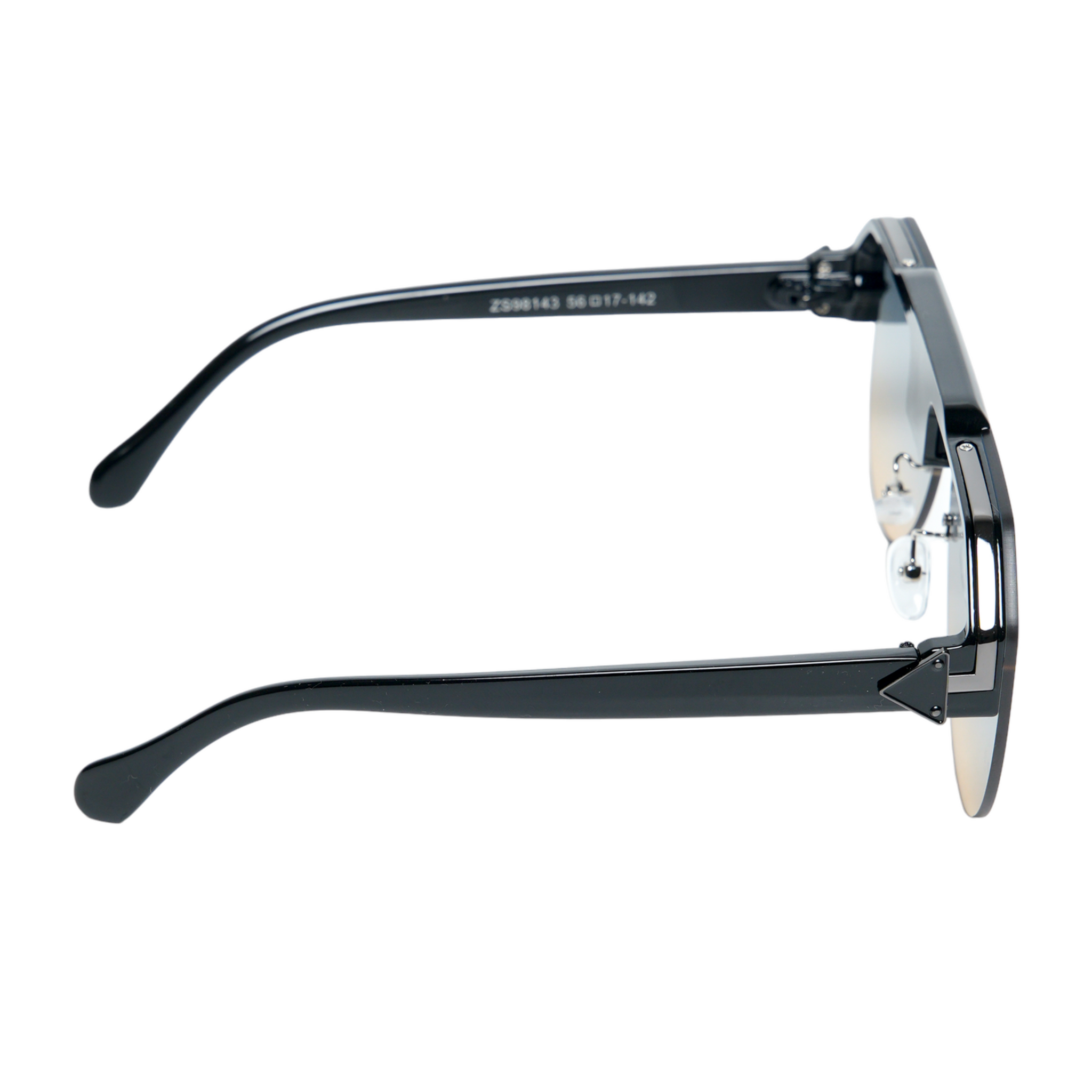 Chokore Half-frame Gradient Aviators Sunglasses(Blue & Black)