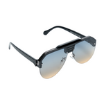 Chokore Chokore Half-frame Gradient Aviators Sunglasses(Blue & Black) 