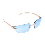 Chokore Chokore Rimless Wrap-around Sunglasses (Blue) 