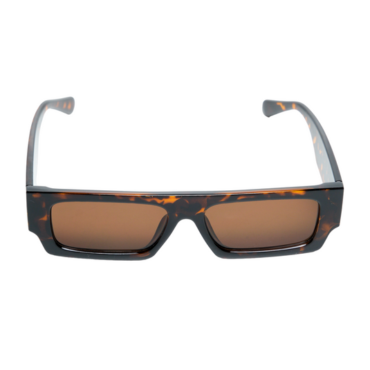 Chokore Vintage Rectangular Sunglasses (Brown)