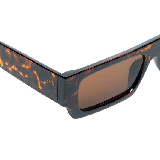 Chokore Vintage Rectangular Sunglasses (Brown)