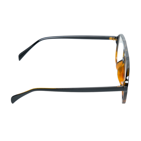 Chokore Square Clear Glasses (Black & Brown)