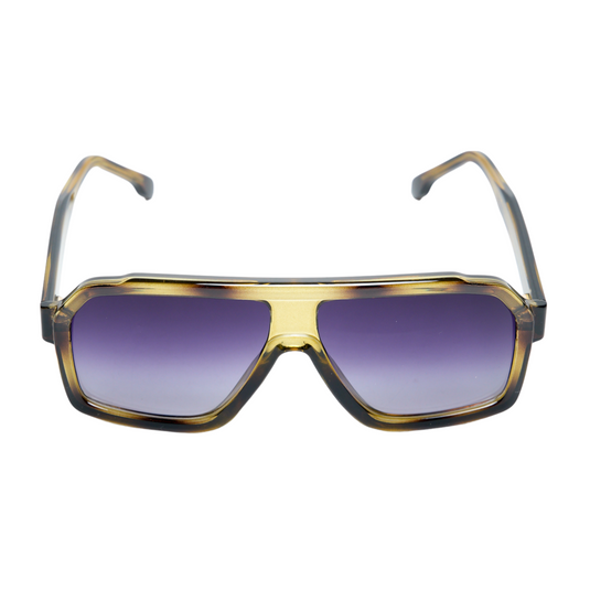 Chokore Oversized Square Sunglasses with UV400 Protection (Green & Black)