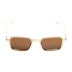 Chokore Chokore Iconic Wayfarer Sunglasses (Wood & Black) Chokore Double Beam Designer Metal Sunglasses (Brown)