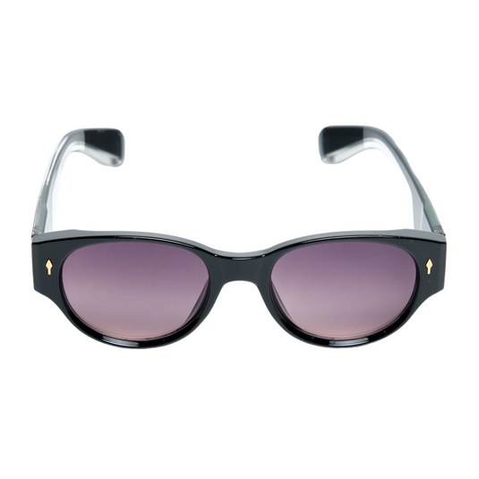 Chokore Trendy Round Sunglasses with Thick Temple (Black)