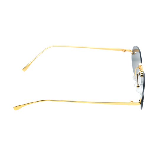 Chokore Rimless Trendy Driving Sunglasses (Black)