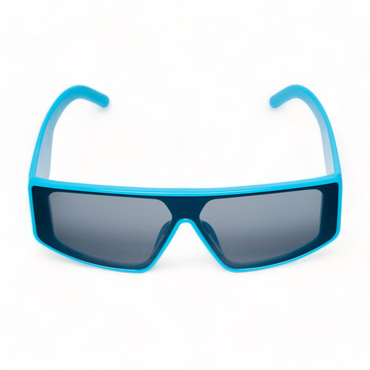 Chokore Oversized Rectangular Sunglasses (Blue)