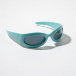 Chokore Chokore Retro Double Bridge Double Beam Sunglasses (Blue & Gold) Chokore Trendy Sports Sunglasses (Blue)