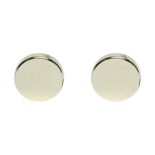 Classic Gold Brass Cuff Buttons – Easy-Fit Formal Wear