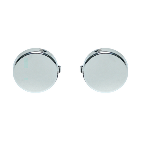 Classic Silver Brass Cuff Buttons – Easy-Fit Formal Wear