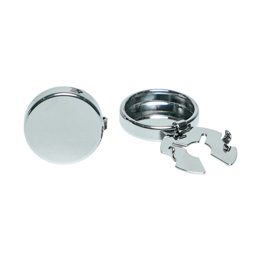 Classic Silver Brass Cuff Buttons – Easy-Fit Formal Wear