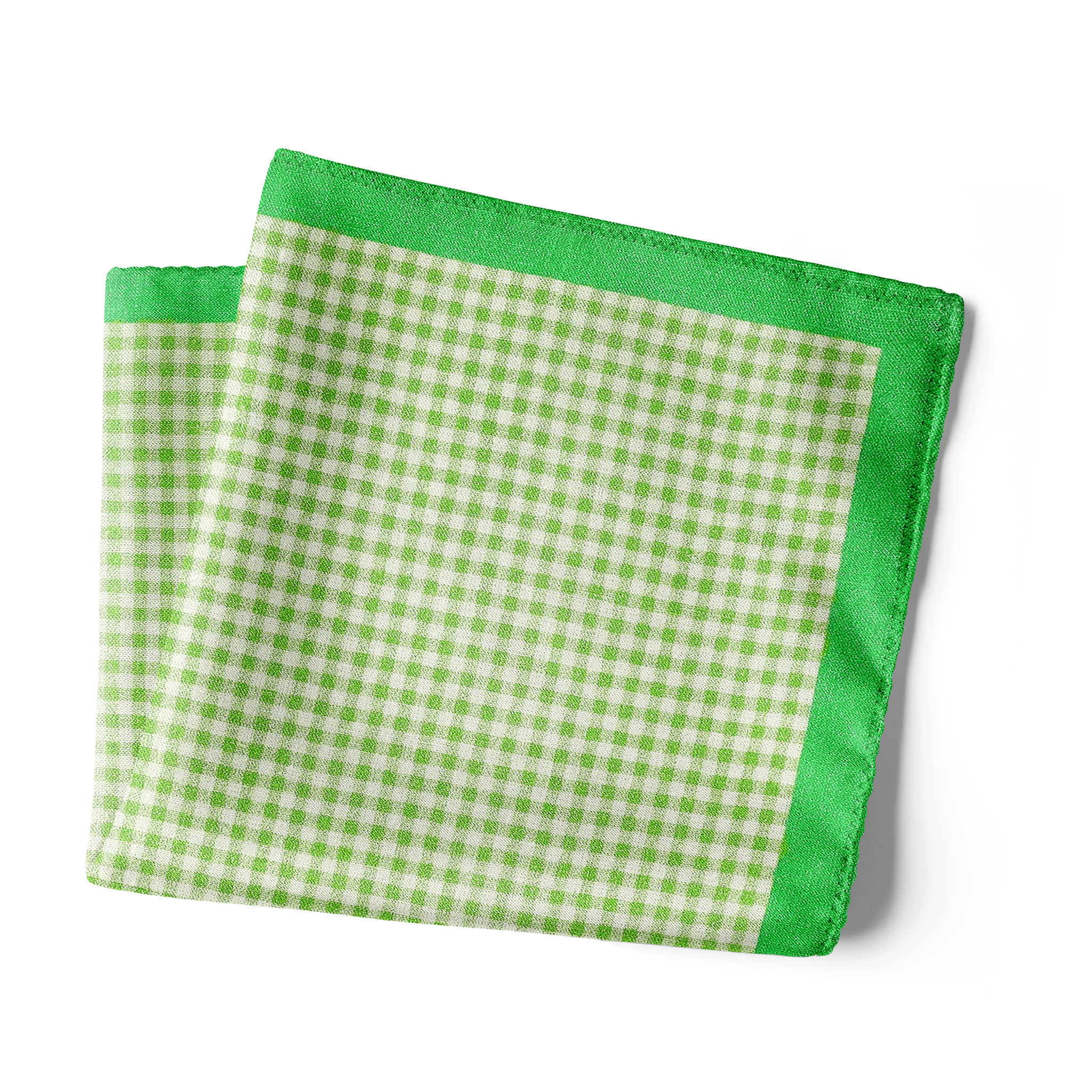 Checkered Past (Green) - Pocket Square