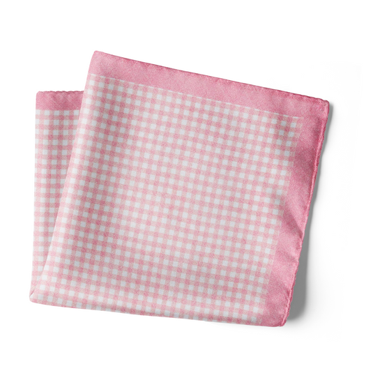 Checkered Past (Pink) - Pocket Square
