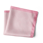Chokore Flat White - Pocket Square Checkered Past (Pink) - Pocket Square
