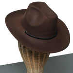 Chokore Chokore Embellished Rectangular Pendant with box chain Chokore Vintage Cowboy Hat (Chocolate Brown)