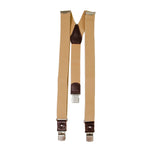 Chokore Chokore X-shaped Snap Hook Suspenders (Black) Chokore Y-shaped Elastic Suspenders for Men (Beige)