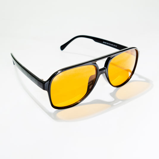 Chokore Round & Retro Polarized Sunglasses (Yellow & Black)