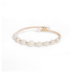 Chokore Chokore Wide Cuff Bracelet in C-shape (Gold) Chokore Stunning Freshwater Pearl Bracelet Bangle