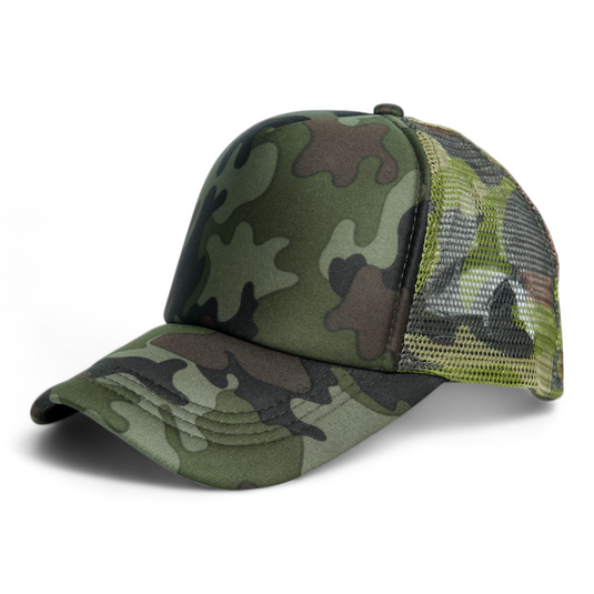 Chokore Camouflage Breathable Mesh Cap (Green)
