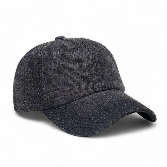 Chokore Soft Crown Denim Baseball Cap (Black)