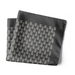 Chokore Chokore Special 3-in-1 Gift Set for Him (Gray Suspenders, Fedora Hat, & Solid Silk Necktie) Chokore Black Silk Pocket Square - Indian At Heart line