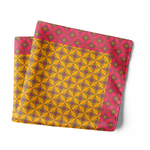 Chokore Chokore Stormy Necktie Chokore Orange & Magenta Silk Pocket Square from Indian at Heart collection