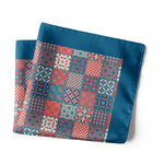 Chokore Chokore Special 2-in-1 Gift Set for Him (Men’s Pinpoint Necktie & Knight Leather Belt) Chokore Blue & Red Silk Pocket Square - Indian At Heart line