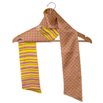 Chokore Printed Tangerine & Rust Silk Stole for Women Printed Mauve and Lime Green Silk Stole for Women