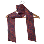 Chokore Printed Pink and Purple Silk Stole for Women Printed Red and Blue Silk Stole for Women