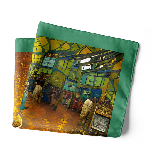 Indian Spice Bazaar Pocket Square From Chokore Arte Collection